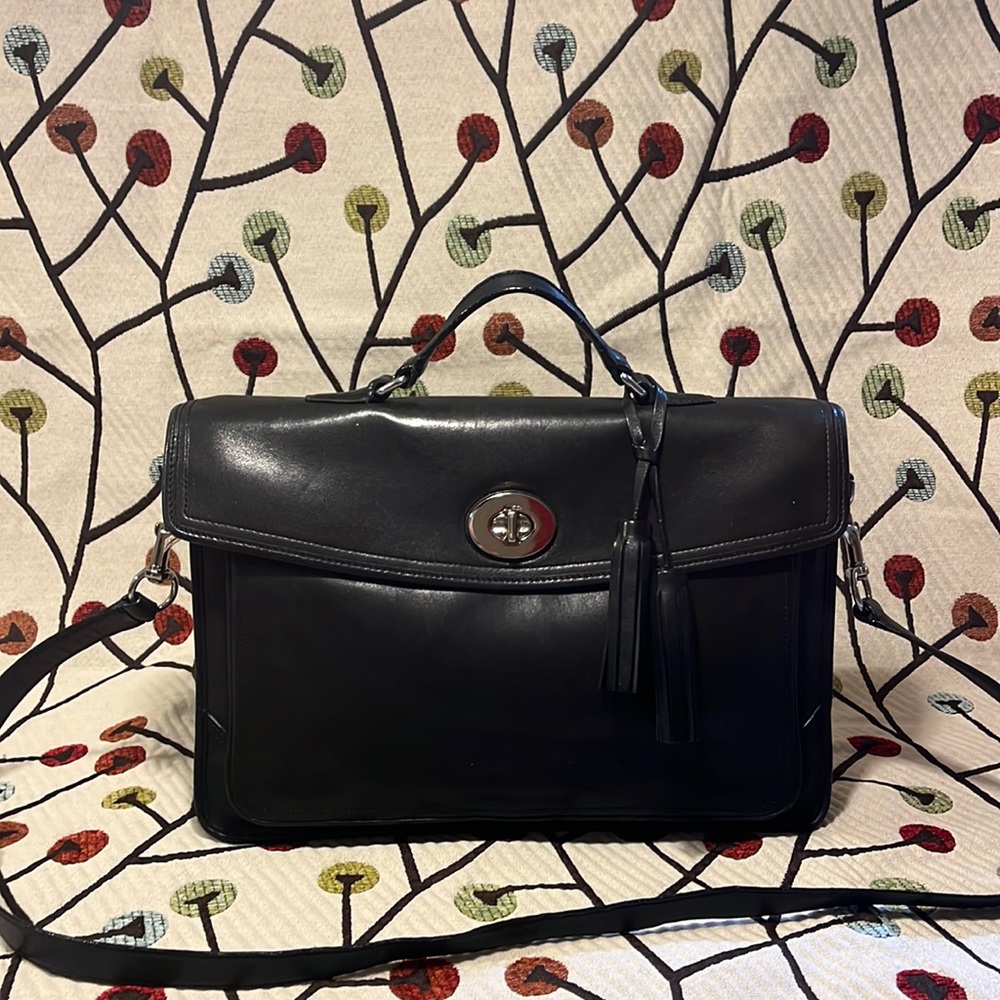 Vintage Coach Leather Laptop Bag Gem